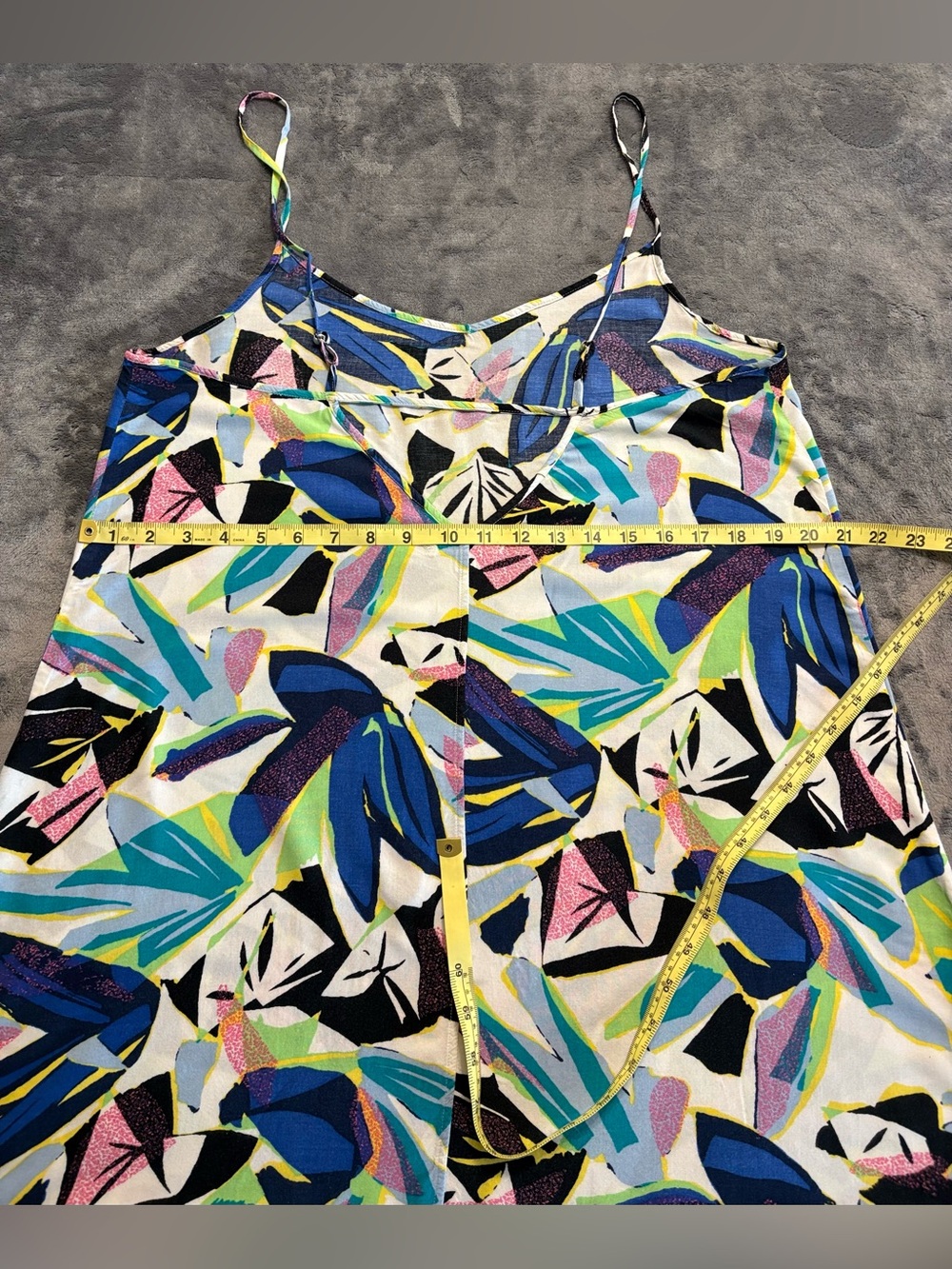 Vans Tropical Abstract Print Cami Mini Dress with Adjustable Spaghetti Straps - Picture 7 of 16